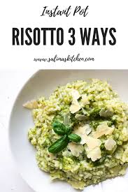 Instant Pot Risotto 3 Ways Pesto Parmesan Mushroom Fresh Tomato Recipe In 2020 Risotto Recipes Easy Risotto Pesto Risotto Recipe