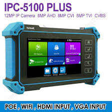 ● cvbs loop test, the tester send and receive color bar generator signal, to check bnc cable. Ipc 5100 Plus 5 Screen 4k Cctv Camera Tester Ipc Ahd Cvi Tvi Test Poe Wifi Hdmi Ebay
