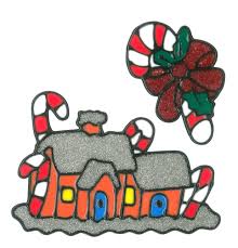 Basteln sie mit ihren kindern zu weihnachten. Magicgel Fensterbilder Weihnachten Lebkuchenhaus 16 X 17 Cm Fensterdeko Fur Das Basteln Mit Kindern