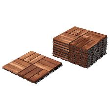 Composite decks, like vinyl floors, bring you realistic wood looks without any of the hassles. Runnen Decking Outdoor Brown Stained 9 Sq Feet Ikea