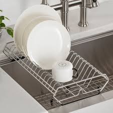 Maybe you would like to learn more about one of these? Kraus Workstation Kitchen Sink Dish Drying Rack In Stainless Steel Overstock 29569447