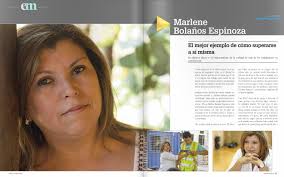 Marlene Bolaños en revista Construcción. Todo un ejemplo de superación!