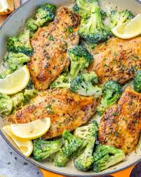 Cook as directed for the chicken above until the shrimp are cooked through. Easy Creamy Chicken And Broccoli Skillet Healthy Fitness Meals