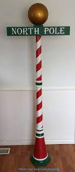 Large North Pole Sign North Pole Sign Christmas Decorations Diy Outdoor Outdoor Christmas Decorations