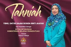 Ketua setiausaha negara, mohd zuki ali, dalam kenyataan hari ini, berkata yusran shah, 51. Rosida Dilantik Ketua Setiausaha Kwp Yang Baharu Wilayahku