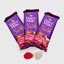 Free for commercial use high quality images 3 Bars Of Cadbury Dairy Milk Silk Chocolate For Bhai Dooj India