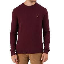 Renowned for their classic canvas slacks and sharply cut. Farah Bordeaux Rosecroft Lambswool Jumper Evolve Clothing Evolveclothing Com