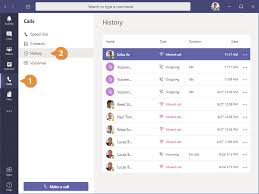 Make and receive calls to individuals outside your organization on any device. View Your Call History Customguide