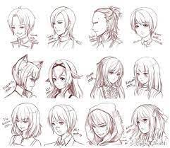 捲髮造型q版 的圖片搜尋結果 art female sketch image