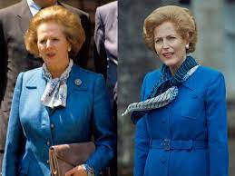 Gillian anderson thanks the crown's 'extraordinary' hair and makeup team for her 'thatcher helmet' helena bonham carter, gillian anderson, annie murphy, julia garner and cynthia nixon were all. Gillian Anderson Who Plays Margaret Thatcher On The Crown Called A Comedian S Spoof Of The Show Genius Business Insider