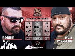 Robbie Topie vs Paul Passmore Supermatch and interview!