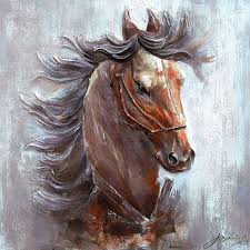 The shadows are creating this really beautiful dapples and patterns from the sunlight. Lmop128 100 Hand Painted Horse In Storm Wind Oil Painting Canvas Decor Art Paintings Art