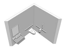 Always place grab bars parallel to the floor, never diagonally, alongside the toilet and in the tub or shower area. Online Ada Design Guide Bradley Corp