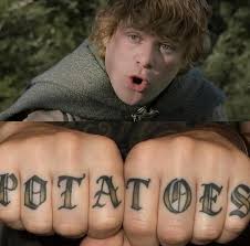LOTR fans when someone says anything that suggest the existence of potatoes  @danklotrmemes rmemes BOIL ΈΜ, MASH ΈΜ, STICK 'EM IN A STEW