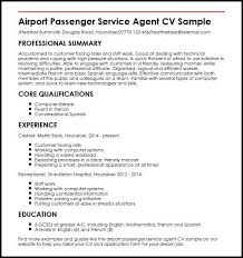 Airport Passenger Service Agent Cv Sample Myperfectcv Job Resume Samples Medical Assistant Resume Good Objective For Resume