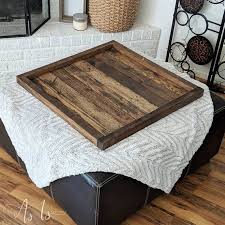 Wood Ottoman Tray Oversized Ottoman Coffee Table Large Etsy Oversized Ottoman Coffee Tables Ottoman Coffee Table Oversized Ottoman