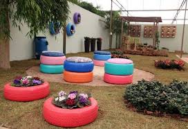 Why not grow some edible fruits? 24 Creative Ways To Reuse Old Tires As A Garden Decoration Tire Garden Reuse Old Tires Old Tires