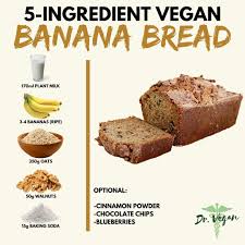 Dr Vegan On Instagram Vegan Banana Bread 1 Mash The Bananas Up With A Fork Until There S Vegan Banana Bread Vegan Banana Delicious Vegan Recipes
