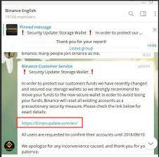 Impersonators Of Binance Support On Telegram Binance