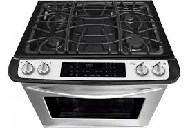 Univa 600mm 4 burner gas stove black ug015. Frigidaire Gallery Premier 30 Slide In Gas Range With Convection Oven Vandrie Home Furnishings Ranges Gas Slide In