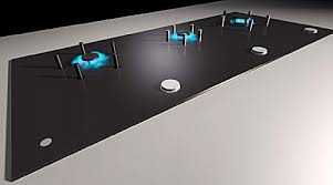 Four cooking zones including a dual element. Fisher Paykel Luna Cooktop