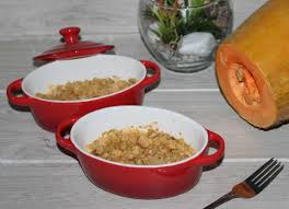 Crumble De Citrouille En Cocottes Chez Vanda Citrouille Cocotte Veloute De Citrouille