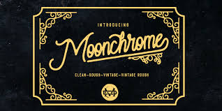 Display, strong, script, caps, and icons. Moonchrome Rough Font 1001 Fonts
