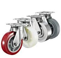 4' 5' 6' 8' Rodas de Caster de Aço Inoxidável Pesadas PU/TPR ...