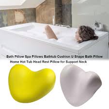 Not available at clybourn place. Yuena Care Bathtub Pillow Luxury Polyurethane Spa Pillow Soft Bath Cushion With Suction Cups Bath Home Urbytus Com