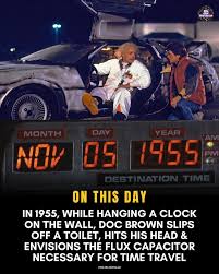 Marty McFly hops in the DeLorean & travels back to Nov 5, 1955! ⚡️????????