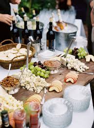 Finger food is great at a child's birthday party. Engagement Party Food Table