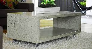 Concrete Coffee Tables Holding Up To Wear And Tear Concrete Coffee Table Concrete Furniture Concrete Furniture Design