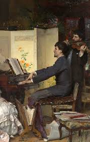 petit concert detail by pascal dagnan bouveret musique peinture peinture musicien