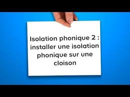 Isolation Phonique 2 Installer Une Isolation Phonique Sur Une Cloison Castorama Youtube Jonc De Mer Castorama Vmc Simple Flux