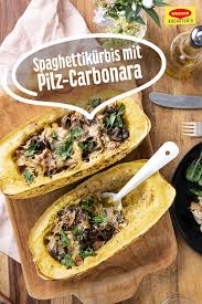 Spaghettikurbis Mit Pilz Carbonara Rezept In 2020 Spaghettikurbis Carbonara Spaghettikurbis Rezept