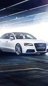 Audi A8 L White Car Parking Glare 750x1334 Iphone 8 7 6 6s Wallpaper Background Picture Image