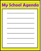 School Agenda Clipart