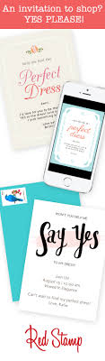 Say Yes To The Dress Shopping Invitations By Dawn Custom Wedding Invitations Wedding Help