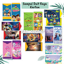 Kami menjual pelbagai corak sampul duit raya yang pastinya cun dan meletop! Sampul Duit Raya Kartun Cartoon Money Packet Angpow Murah Shopee Malaysia