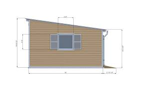 16x24 Lean to Garden Shed Plans - Shedplans.org