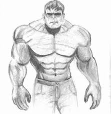 Hulk Inspired Black And White Pencil Sketch How To Draw Cool Things Cool Drawings Draw On Photos Drawings