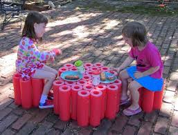 Kreative Bastelideen Schwimmnudeln Diy Tisch Hocker Kinder Garten Schwimmnudel Kreativ Bastelideen