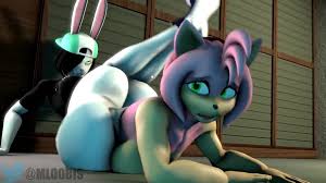 Amy gets slorped up a hungry bunnys Booty Plus Slow Mo - ThisVid.com