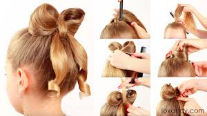 How to do bow hairstyle. Hair Tutorials For Bow Hairstyles Lilostyle