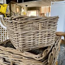 Woven baskets have been used to store things for thousands of years, so it's fair to say that it's a successful concept. Rectangle Storage Basket Kubu Grey Cobra Cane