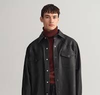 Relaxed Fit Rodeo Leather Shirt