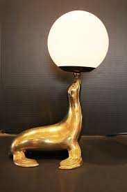 Gold Seal Lamp Vintage Table Lamp Lamp Brass Lamp