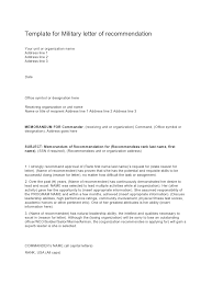30 Military Letters Of Recommendation Army Navy Air Force