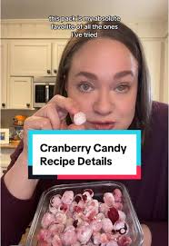 Candied Cranberries with Ice Water