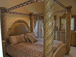 South Coast Poster Bedroom Set From Ashley Furniture Not For Low Ceilings Really Love This Bed But Ashley Canopy Bedroom Sets Bedroom Sets Glam Bedroom Decor